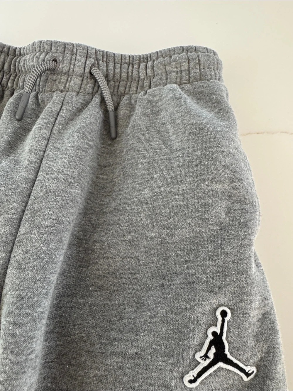 Jordan Kids Grey Joggers with Black Jumpman